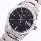 ROLEX Rolex Oyster Date Antique 6694 Boys SS Watch Hand-rolled Black Table AB Rank Used Sinkjo