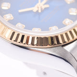 ROLEX Rolex Day Just 10P Diamond 69173G Women's YG / SS Watch Automatic Wound Blue Gradation Dial A Rank Used Sink