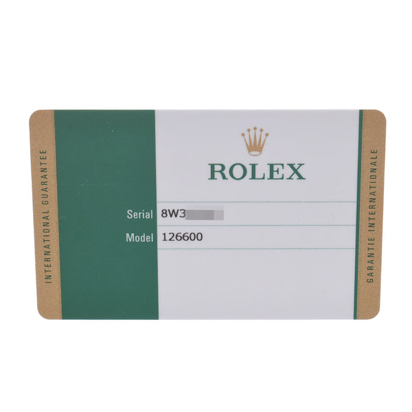 Rolex Rolex seed weller 126600 Mens SS Watch automatic