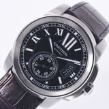 CARTIER カルティエ カリブル ドゥ カルティエ W7100041 メンズ SS/ラバー 腕時計 自動巻き 黒文字盤 Aランク 中古 銀蔵