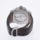 Cartier Cartier Calibril Du Cartier W7100041 Men's SS / Rubber Watch Automatic Black Table A-Rank Used Silgrin