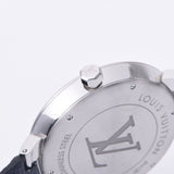 Louis Vuitton tambour q2d07 Mens SS / LEATHER WATCH QUARTZ silver dial a