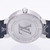 Louis Vuitton tambour q2d07 Mens SS / LEATHER WATCH QUARTZ silver dial a