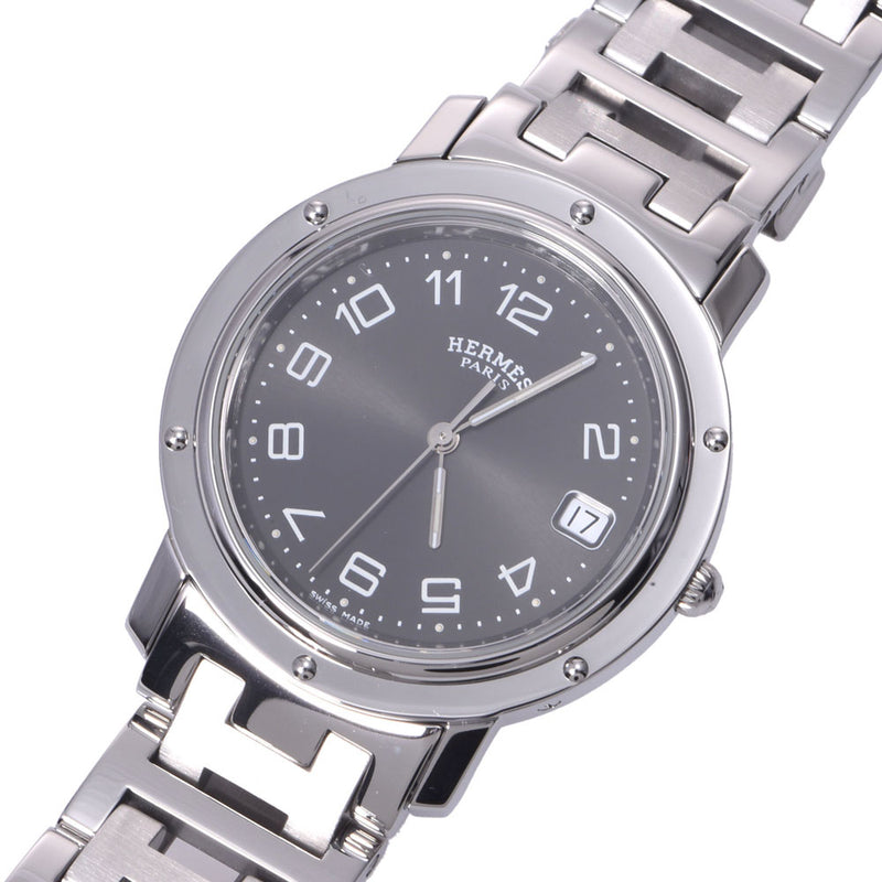 ブランドショップピーアンドシーエルメス CL6.710 クリッパー SS クォーツ 腕時計 白文字盤 メンズ