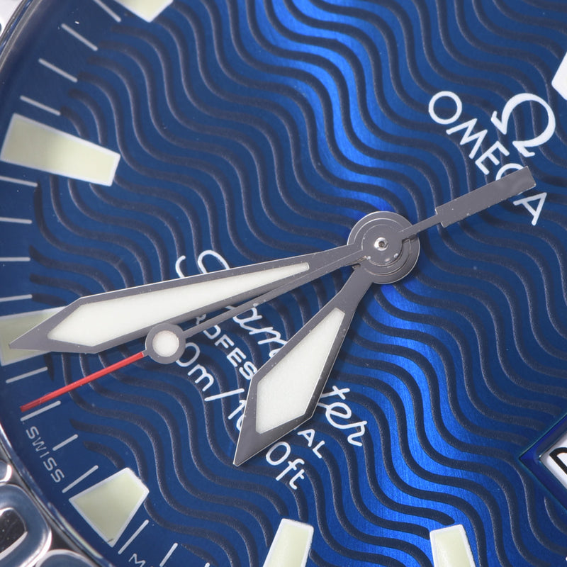 OMEGA Omega Seamaster Professional 300 2253.80 Men SS Watch Automatic Rolling Blue Characters A-Rank Used Silgrin