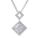 Atelier ar atelier al diamond 0.87 / 0.55CT Unisex K18 WG Necklace