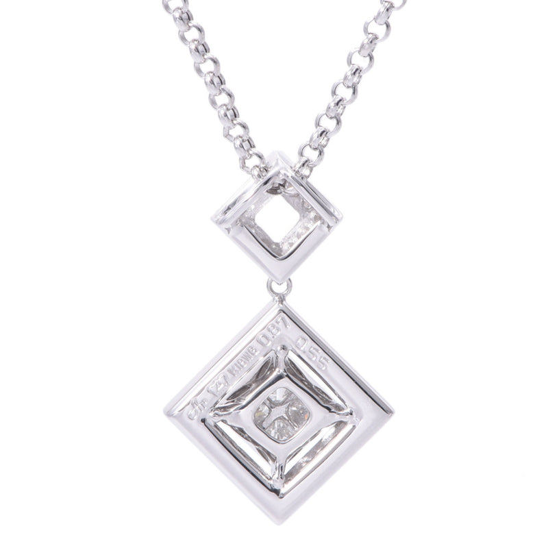 Atelier ar atelier al diamond 0.87 / 0.55CT Unisex K18 WG Necklace