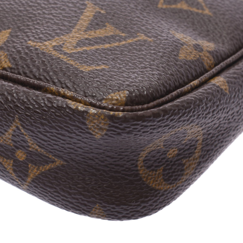 LOUIS VUITTON Monogram Pochette Accessois Old Brown M51980 Ladies Monogram Canvas Accessory Pouch B Rank Used Ginzo