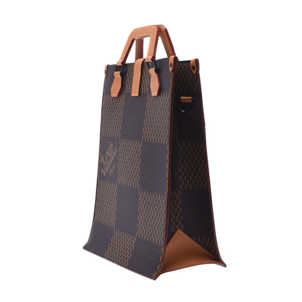 Louis Vuitton Louis Vuitton Damier Giant Mini Tote 2way Bag NIGO Collaboration Brown N40355 Unisex Handbag New Sanko