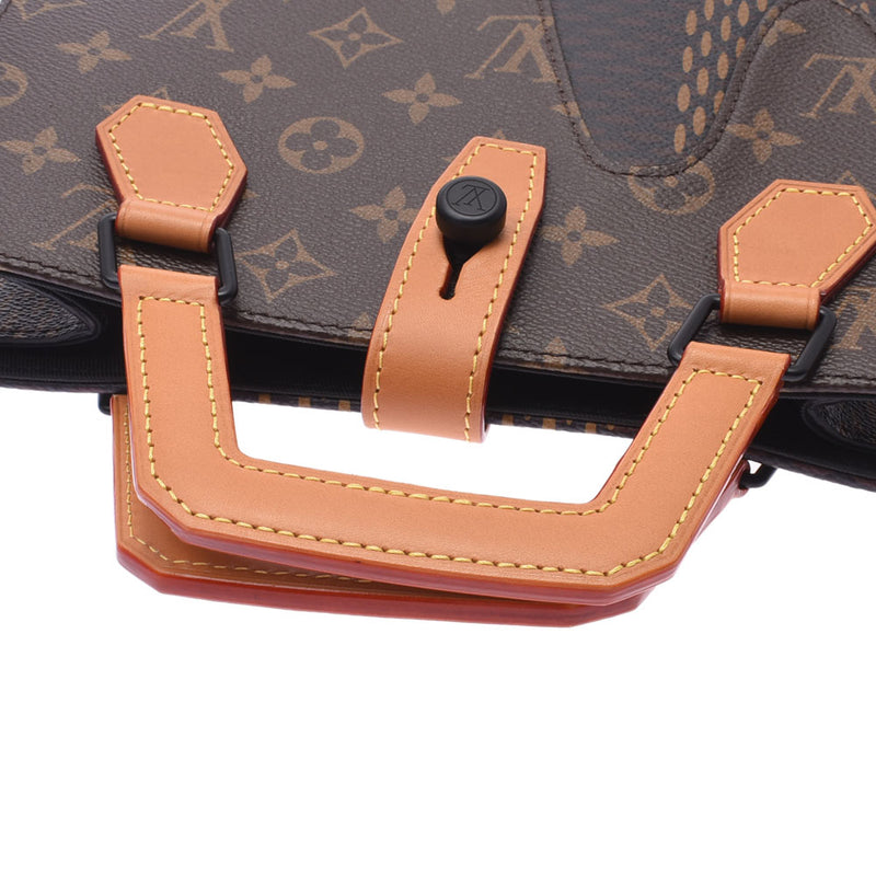 LOUIS VUITTON ルイヴィトン ダミエ ジャイアント ミニトート 2WAYバッグ NIGOコラボ ブラウン N40355 ユニセックス ハンドバッグ 新同 中古 銀蔵