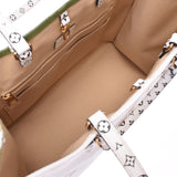 LOUIS VUITTON Louis Vuitton On-The-Go GM White / Khaki M44571 Unisex Monogram giant canvas 2WAY bag AB rank used Ginzo