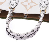 LOUIS VUITTON Louis Vuitton On-The-Go GM White / Khaki M44571 Unisex Monogram giant canvas 2WAY bag AB rank used Ginzo