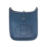 HERMES エルメス エヴリン TPM ブルータラサ シルバー金具 □G刻印(2003年頃) レディース リセ ショルダーバッグ Bランク 中古 銀蔵