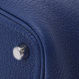 HERMES Hermes Picotan Rock PM Blue Saphir Silver Golden Y Imprint(大约2020年)女士Trillon Clemans手袋新单身