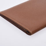 HERMES エルメス オオサカ ゴールド 刻印不明 ユニセックス クシュベル 札入れ Bランク 中古 銀蔵