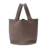 HERMES エルメス ピコタンロック MM エトゥープ シルバー金具 Z刻印(2021年頃) レディース トリヨンクレマンス ハンドバッグ 未使用 銀蔵