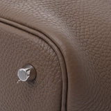 HERMES エルメス ピコタンロック MM エトゥープ シルバー金具 Z刻印(2021年頃) レディース トリヨンクレマンス ハンドバッグ 未使用 銀蔵
