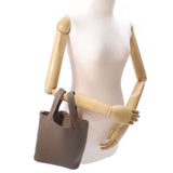 HERMES エルメス ピコタンロック PM エトゥープ シルバー金具 Z刻印(2021年頃) レディース トリヨンクレマンス ハンドバッグ 新品 銀蔵