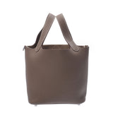 HERMES エルメス ピコタンロック PM エトゥープ シルバー金具 Z刻印(2021年頃) レディース トリヨンクレマンス ハンドバッグ 新品 銀蔵