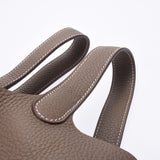 HERMES エルメス ピコタンロック PM エトゥープ シルバー金具 Z刻印(2021年頃) レディース トリヨンクレマンス ハンドバッグ 新品 銀蔵