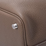 HERMES エルメス ピコタンロック PM エトゥープ シルバー金具 Z刻印(2021年頃) レディース トリヨンクレマンス ハンドバッグ 新品 銀蔵