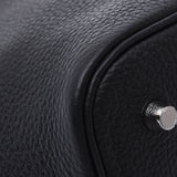 HERMES エルメス ピコタンロック MM 黒 シルバー金具 Y刻印(2020年頃) レディース トリヨンクレマンス ハンドバッグ Aランク 中古 銀蔵