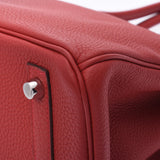 HERMES エルメス バーキン 30 ルージュガランス シルバー金具 A刻印(2020年頃) レディース トゴ ハンドバッグ Aランク 中古 銀蔵