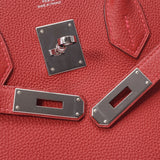 HERMES エルメス バーキン 30 ルージュガランス シルバー金具 A刻印(2020年頃) レディース トゴ ハンドバッグ Aランク 中古 銀蔵