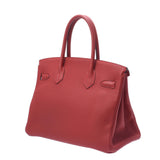 HERMES エルメス バーキン 30 ルージュガランス シルバー金具 A刻印(2020年頃) レディース トゴ ハンドバッグ Aランク 中古 銀蔵