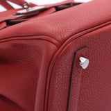 HERMES エルメス バーキン 30 ルージュガランス シルバー金具 A刻印(2020年頃) レディース トゴ ハンドバッグ Aランク 中古 銀蔵