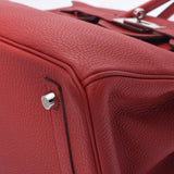 HERMES エルメス バーキン 30 ルージュガランス シルバー金具 A刻印(2020年頃) レディース トゴ ハンドバッグ Aランク 中古 銀蔵