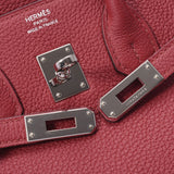HERMES エルメス バーキン 25 ルージュグレナ シルバー金具 X刻印(2016年頃) レディース トゴ ハンドバッグ Aランク 中古 銀蔵