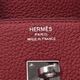 HERMES エルメス バーキン 25 ルージュグレナ シルバー金具 X刻印(2016年頃) レディース トゴ ハンドバッグ Aランク 中古 銀蔵