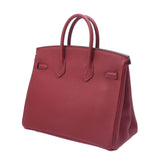 HERMES エルメス バーキン 25 ルージュグレナ シルバー金具 X刻印(2016年頃) レディース トゴ ハンドバッグ Aランク 中古 銀蔵