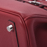 HERMES エルメス バーキン 25 ルージュグレナ シルバー金具 X刻印(2016年頃) レディース トゴ ハンドバッグ Aランク 中古 銀蔵