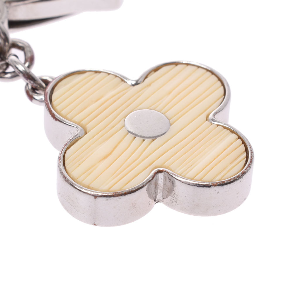 ルイヴィトン M65085 ビジューサック チャーム ホワイト イヴォワール ルイヴィトンビジューサック フルール ドゥ エピ バッグチャーム