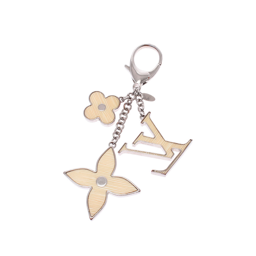 ルイヴィトン M65085 ビジューサック チャーム ホワイト イヴォワール ルイヴィトンビジューサック フルール ドゥ エピ バッグチャーム