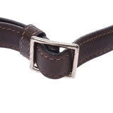 HERMES エルメス ベルランゴ23 アイボリー系/ダークブラウン □F刻印(2002年頃) ユニセックス トワルアッシュ/レザー ショルダーバッグ ABランク 中古 銀蔵