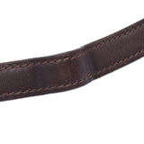 HERMES エルメス ベルランゴ23 アイボリー系/ダークブラウン □F刻印(2002年頃) ユニセックス トワルアッシュ/レザー ショルダーバッグ ABランク 中古 銀蔵