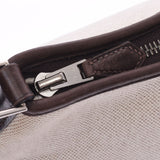 HERMES エルメス ベルランゴ23 アイボリー系/ダークブラウン □F刻印(2002年頃) ユニセックス トワルアッシュ/レザー ショルダーバッグ ABランク 中古 銀蔵