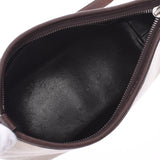 HERMES エルメス ベルランゴ23 アイボリー系/ダークブラウン □F刻印(2002年頃) ユニセックス トワルアッシュ/レザー ショルダーバッグ ABランク 中古 銀蔵