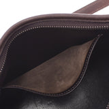 HERMES エルメス ベルランゴ23 アイボリー系/ダークブラウン □F刻印(2002年頃) ユニセックス トワルアッシュ/レザー ショルダーバッグ ABランク 中古 銀蔵