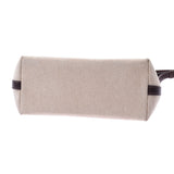 HERMES エルメス ベルランゴ23 アイボリー系/ダークブラウン □F刻印(2002年頃) ユニセックス トワルアッシュ/レザー ショルダーバッグ ABランク 中古 銀蔵