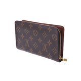 Louis Vuitton Monogram Porte Monet zip brown m61727 Unisex Monogram canvas Wallet Purse NEW