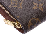 Louis Vuitton Monogram Porte Monet zip brown m61727 Unisex Monogram canvas Wallet Purse NEW