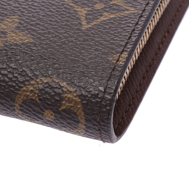 Louis Vuitton Monogram Porte Monet zip brown m61727 Unisex Monogram canvas Wallet Purse NEW