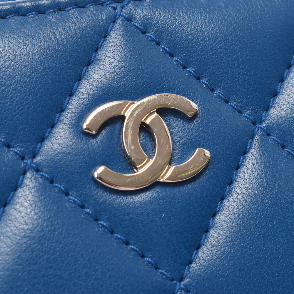 シャネルコインパース 14143 青 レディース コインケース CHANEL