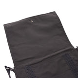 HERMES エルメス エールライン バサスMM グレー ユニセックス キャンバス ショルダーバッグ ABランク 中古 銀蔵