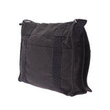 HERMES エルメス エールライン バサスMM グレー ユニセックス キャンバス ショルダーバッグ ABランク 中古 銀蔵