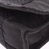 HERMES エルメス エールライン バサスMM グレー ユニセックス キャンバス ショルダーバッグ ABランク 中古 銀蔵